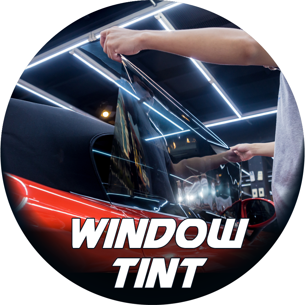 Window Tint being Installed - Window Tint