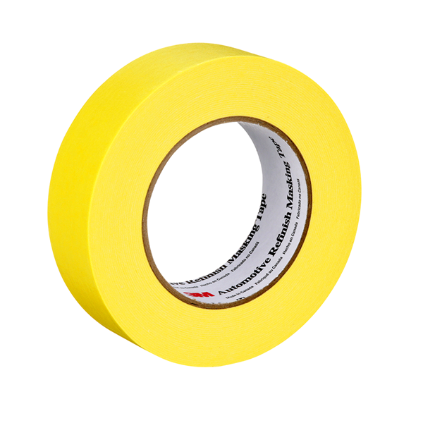 3M Automotive Refinishing Masking Yellow Tape - 1in x 60yd